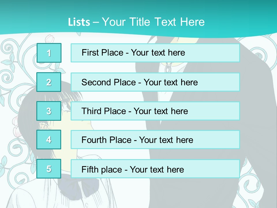 A Man And Woman Standing Next To Each Other PowerPoint Template