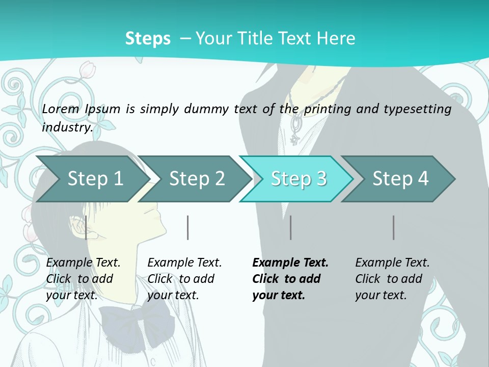 A Man And Woman Standing Next To Each Other PowerPoint Template