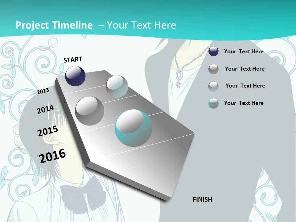 A Man And Woman Standing Next To Each Other PowerPoint Template