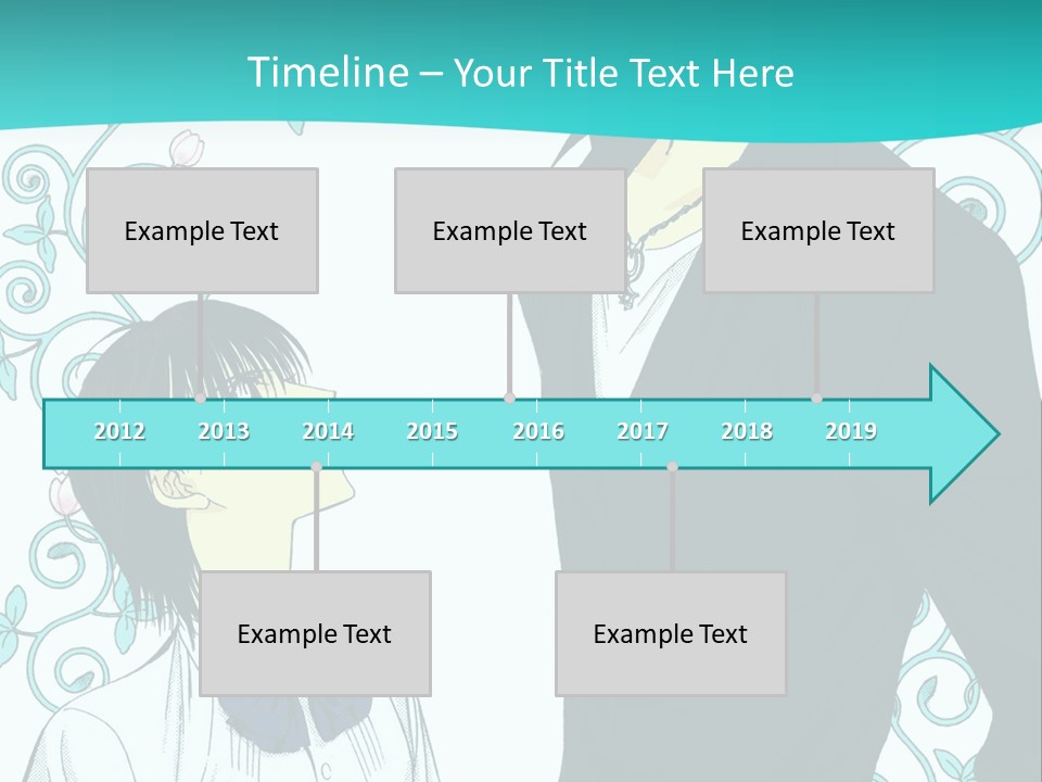 A Man And Woman Standing Next To Each Other PowerPoint Template