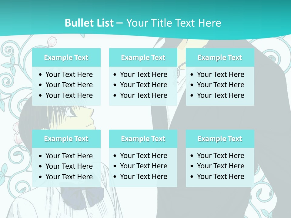 A Man And Woman Standing Next To Each Other PowerPoint Template