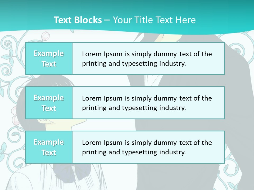 A Man And Woman Standing Next To Each Other PowerPoint Template