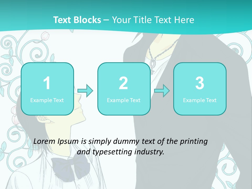 A Man And Woman Standing Next To Each Other PowerPoint Template