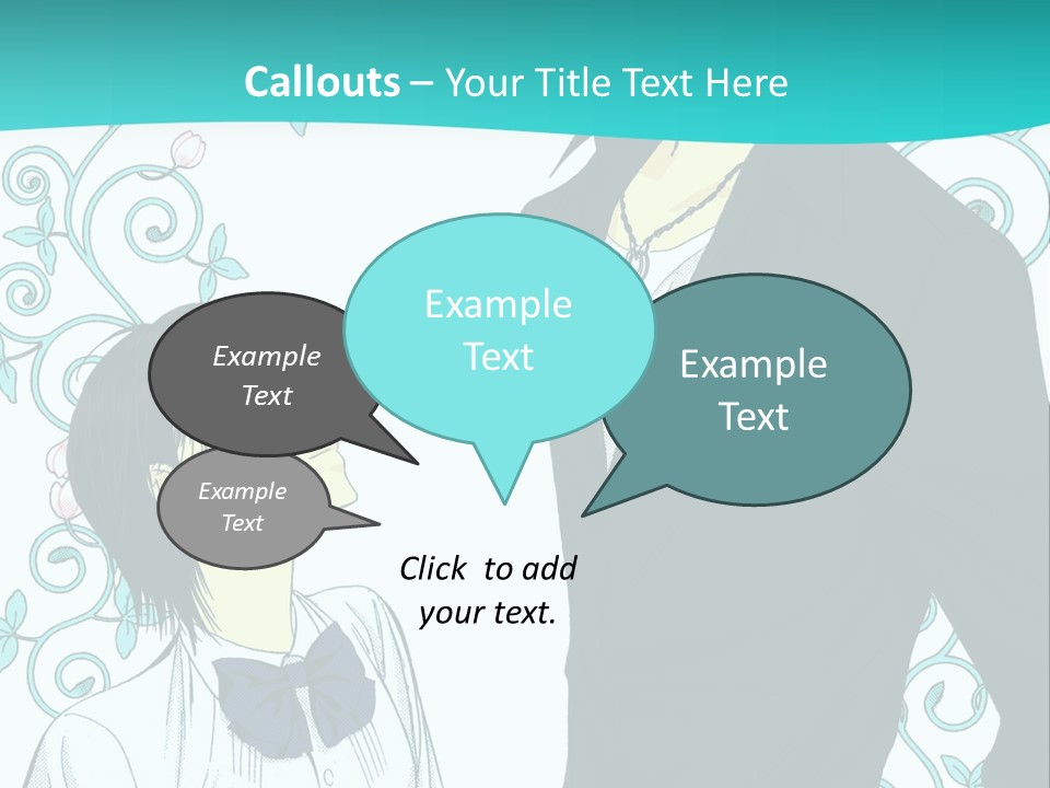 A Man And Woman Standing Next To Each Other PowerPoint Template