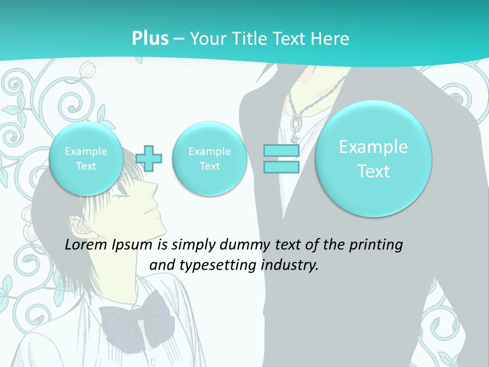 A Man And Woman Standing Next To Each Other PowerPoint Template