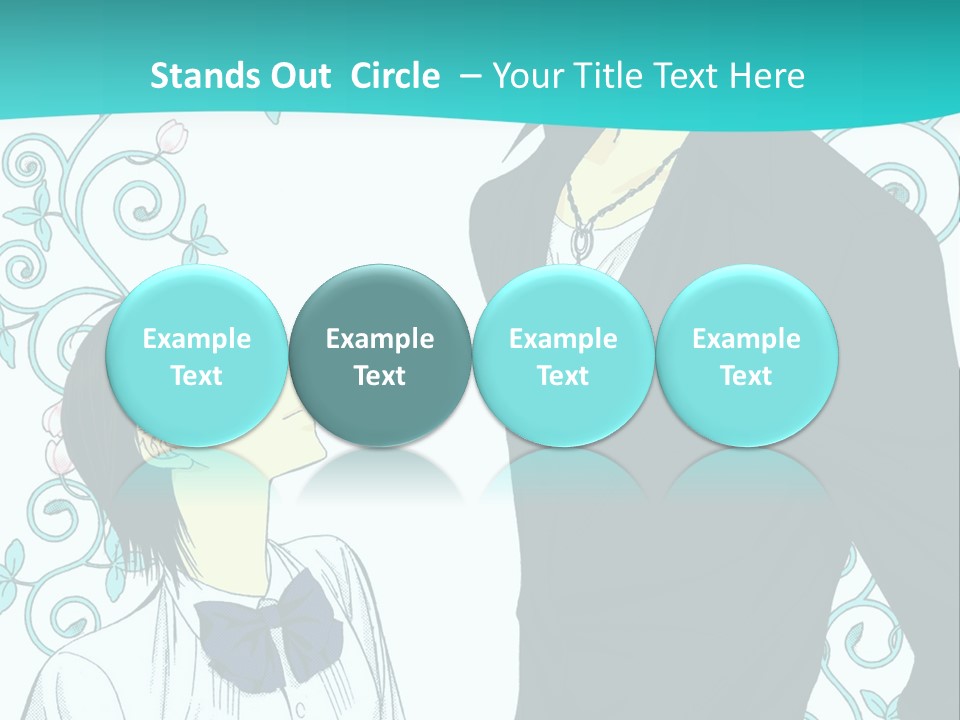 A Man And Woman Standing Next To Each Other PowerPoint Template