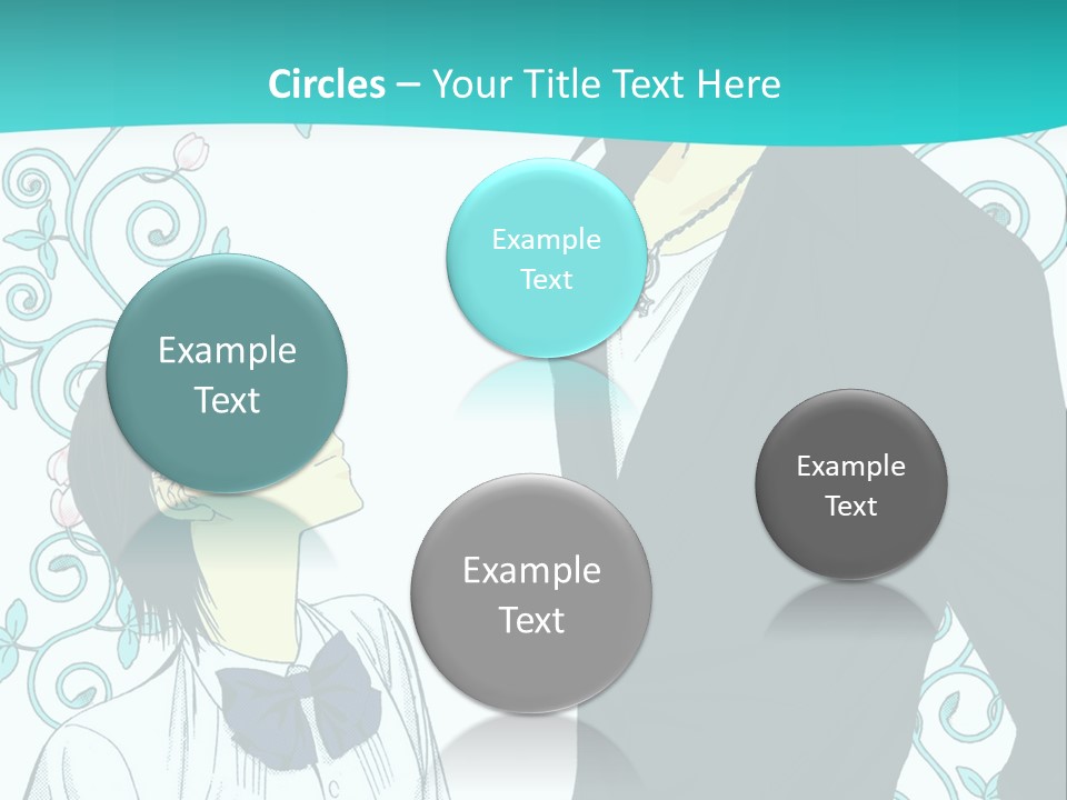 A Man And Woman Standing Next To Each Other PowerPoint Template