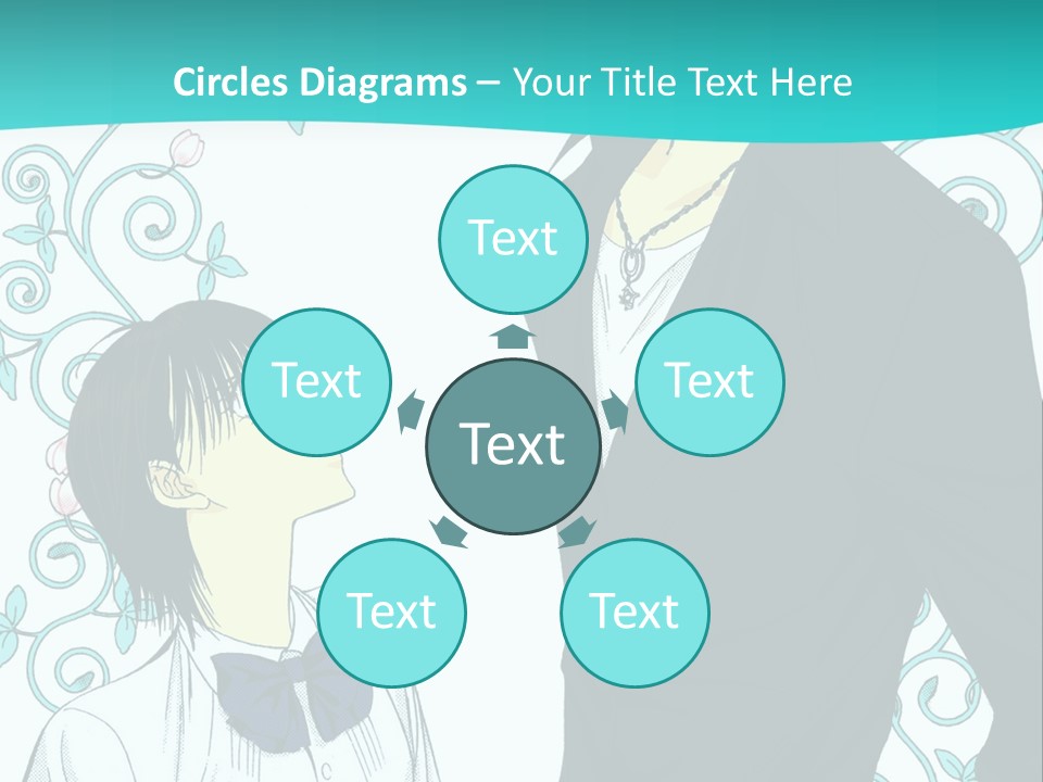 A Man And Woman Standing Next To Each Other PowerPoint Template