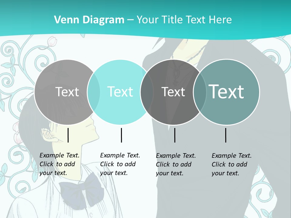 A Man And Woman Standing Next To Each Other PowerPoint Template