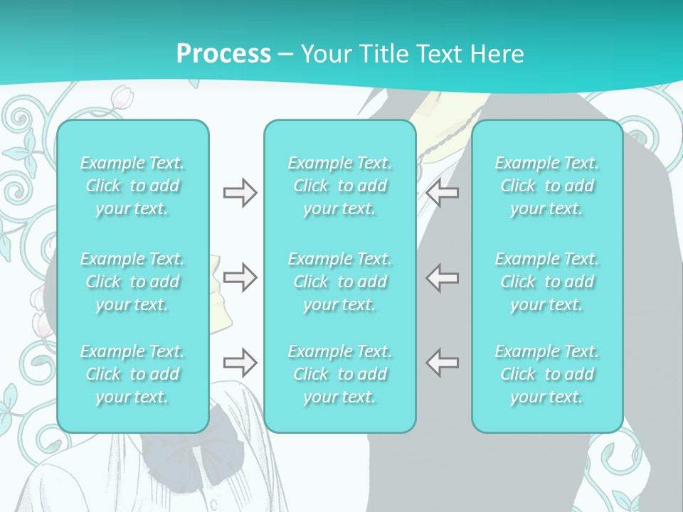 A Man And Woman Standing Next To Each Other PowerPoint Template