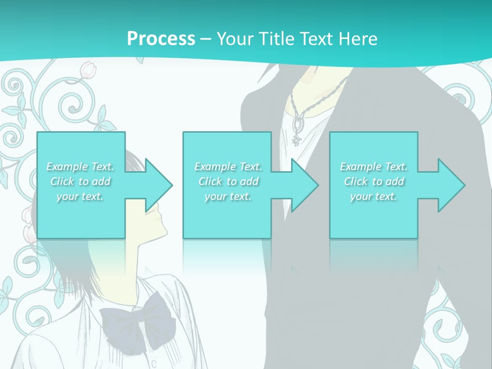 A Man And Woman Standing Next To Each Other PowerPoint Template