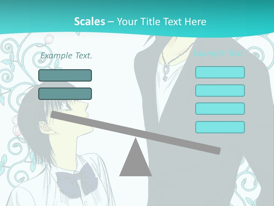 A Man And Woman Standing Next To Each Other PowerPoint Template