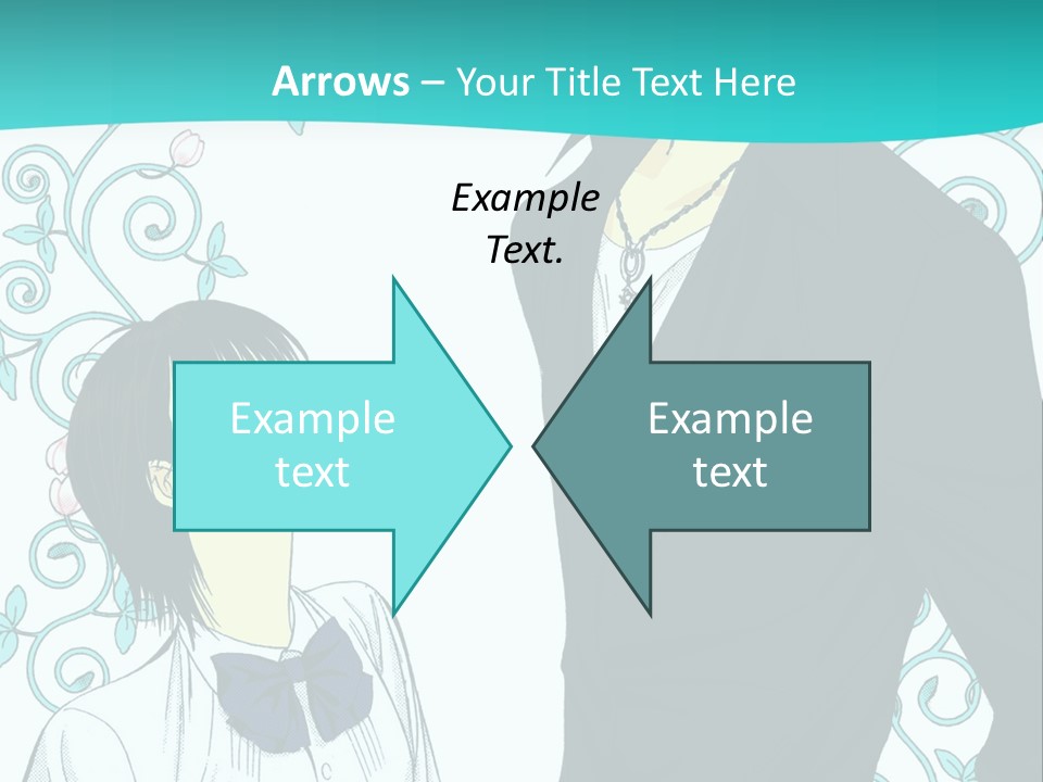 A Man And Woman Standing Next To Each Other PowerPoint Template