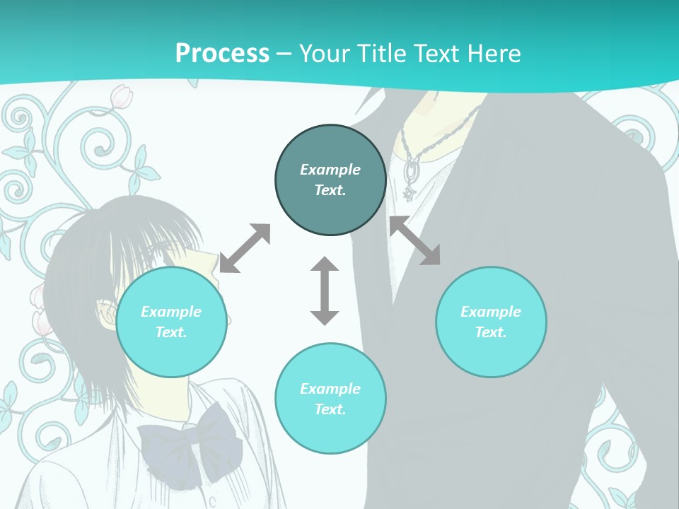 A Man And Woman Standing Next To Each Other PowerPoint Template