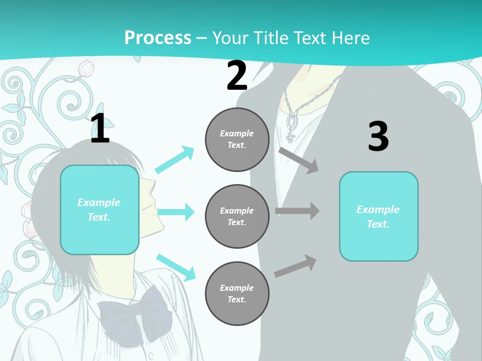 A Man And Woman Standing Next To Each Other PowerPoint Template
