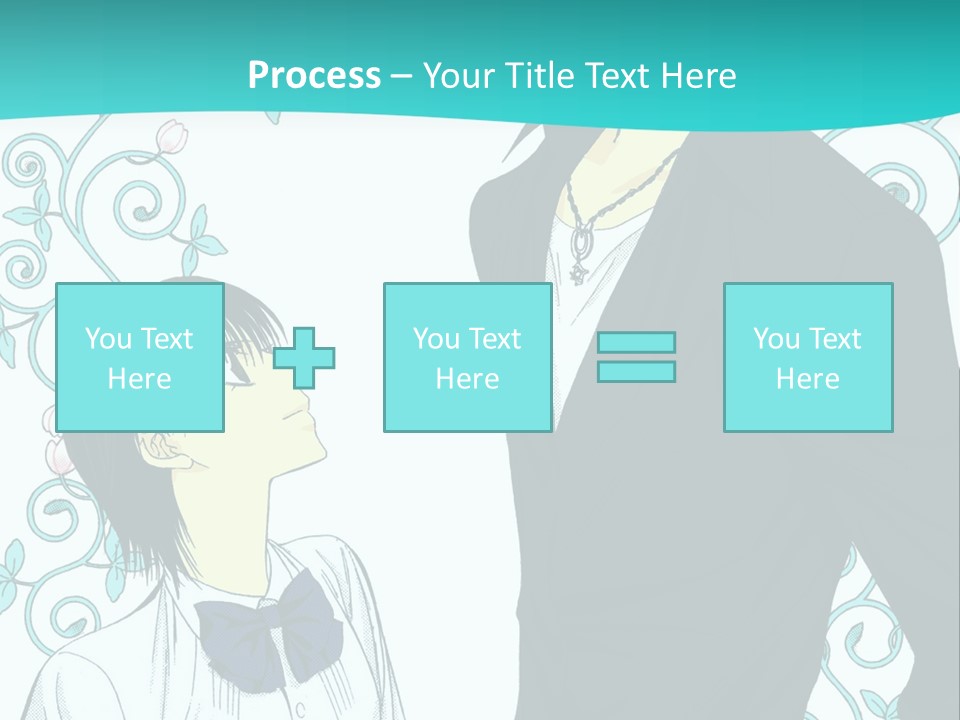 A Man And Woman Standing Next To Each Other PowerPoint Template