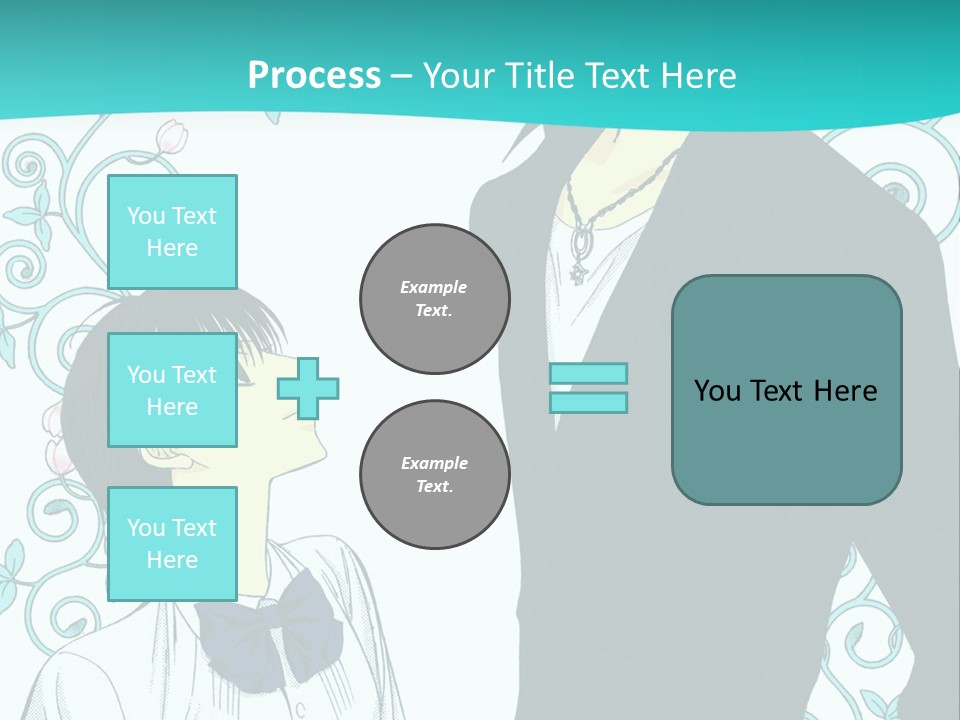 A Man And Woman Standing Next To Each Other PowerPoint Template