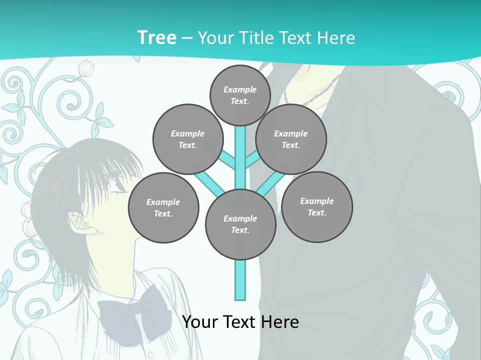A Man And Woman Standing Next To Each Other PowerPoint Template
