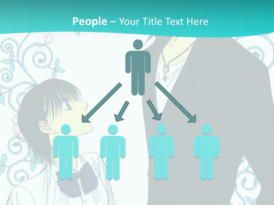 A Man And Woman Standing Next To Each Other PowerPoint Template