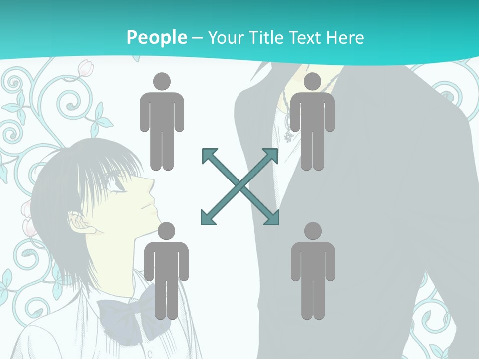 A Man And Woman Standing Next To Each Other PowerPoint Template