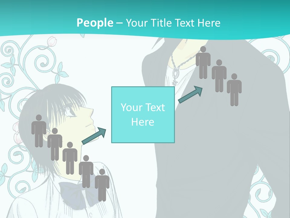 A Man And Woman Standing Next To Each Other PowerPoint Template