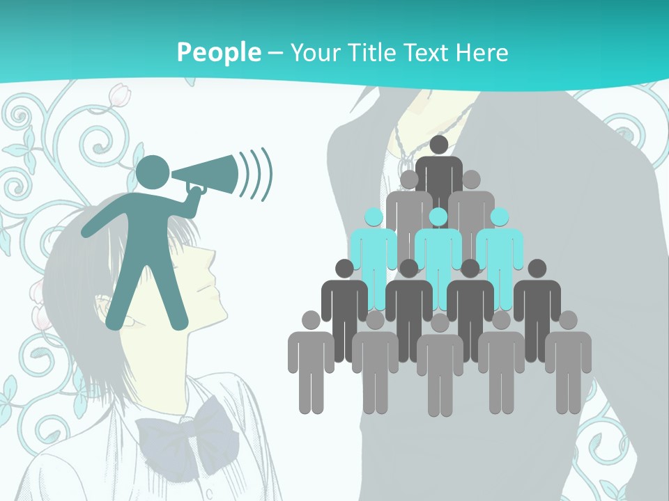 A Man And Woman Standing Next To Each Other PowerPoint Template