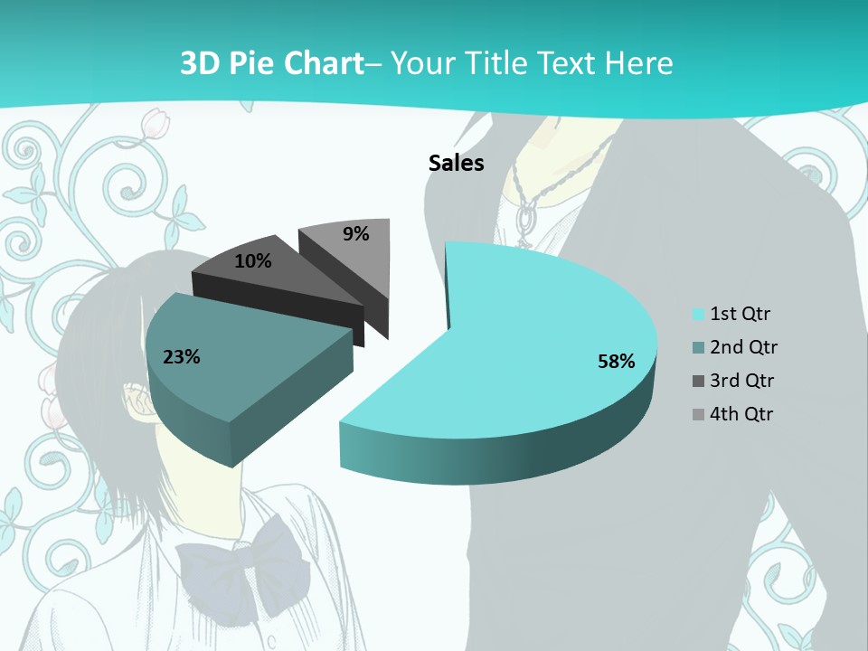 A Man And Woman Standing Next To Each Other PowerPoint Template