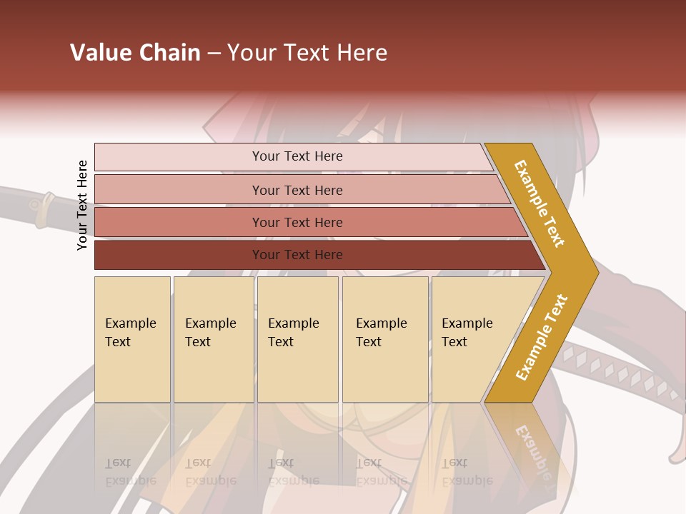 A Woman With A Sword In Her Hand PowerPoint Template