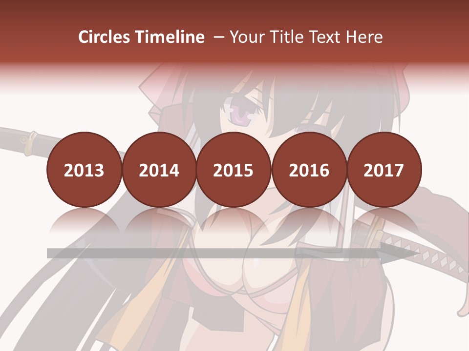 A Woman With A Sword In Her Hand PowerPoint Template