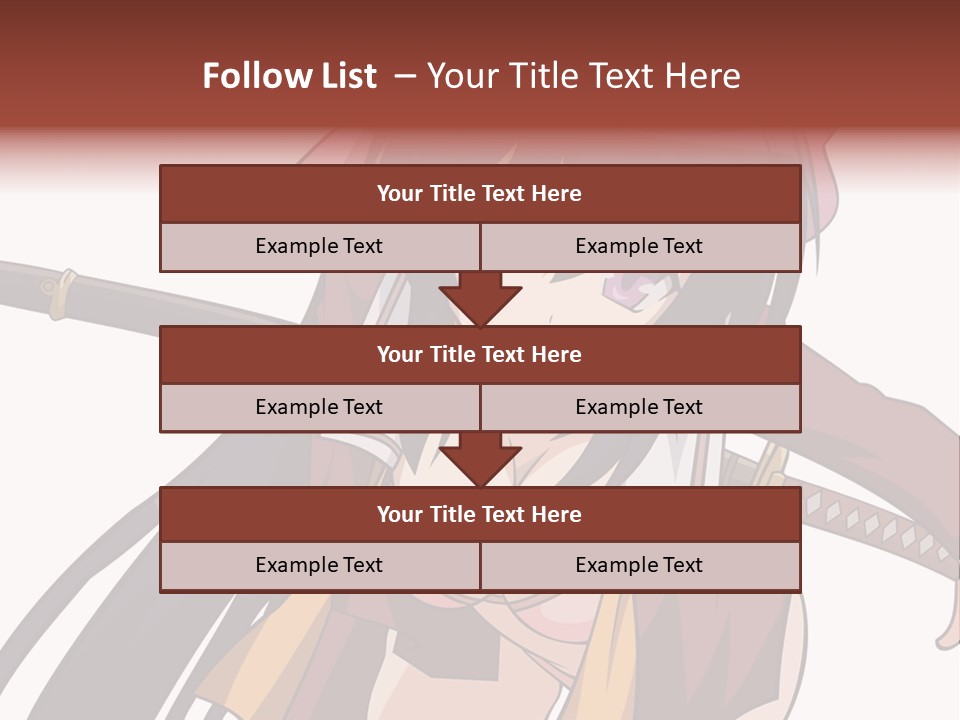 A Woman With A Sword In Her Hand PowerPoint Template