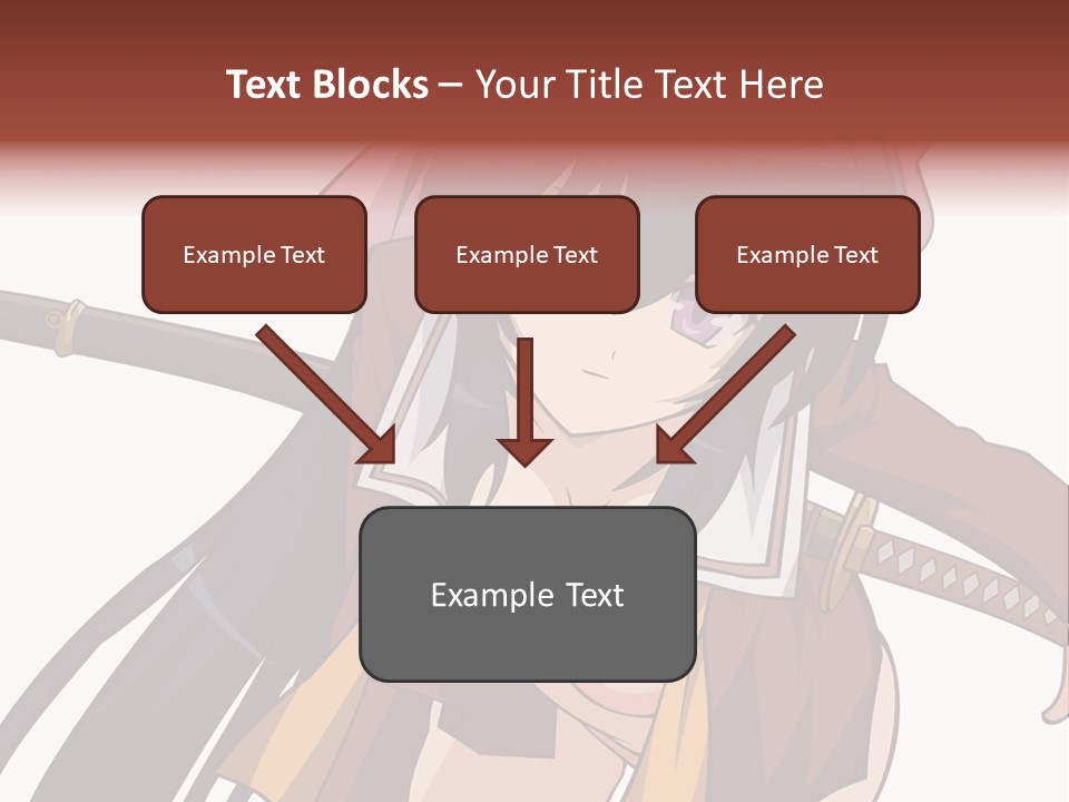 A Woman With A Sword In Her Hand PowerPoint Template