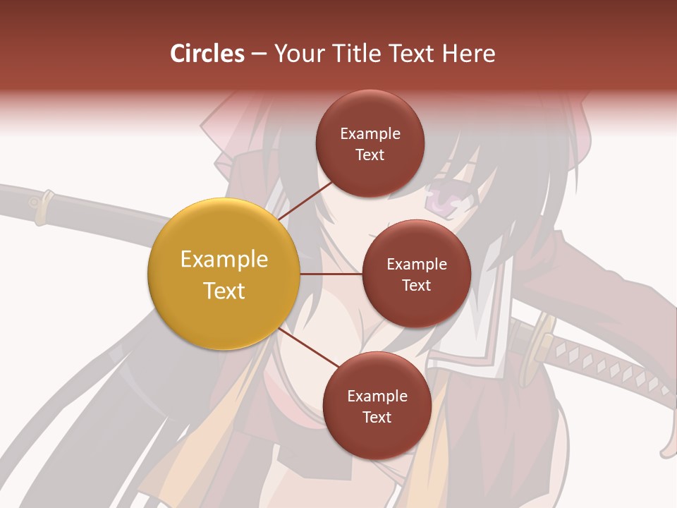 A Woman With A Sword In Her Hand PowerPoint Template