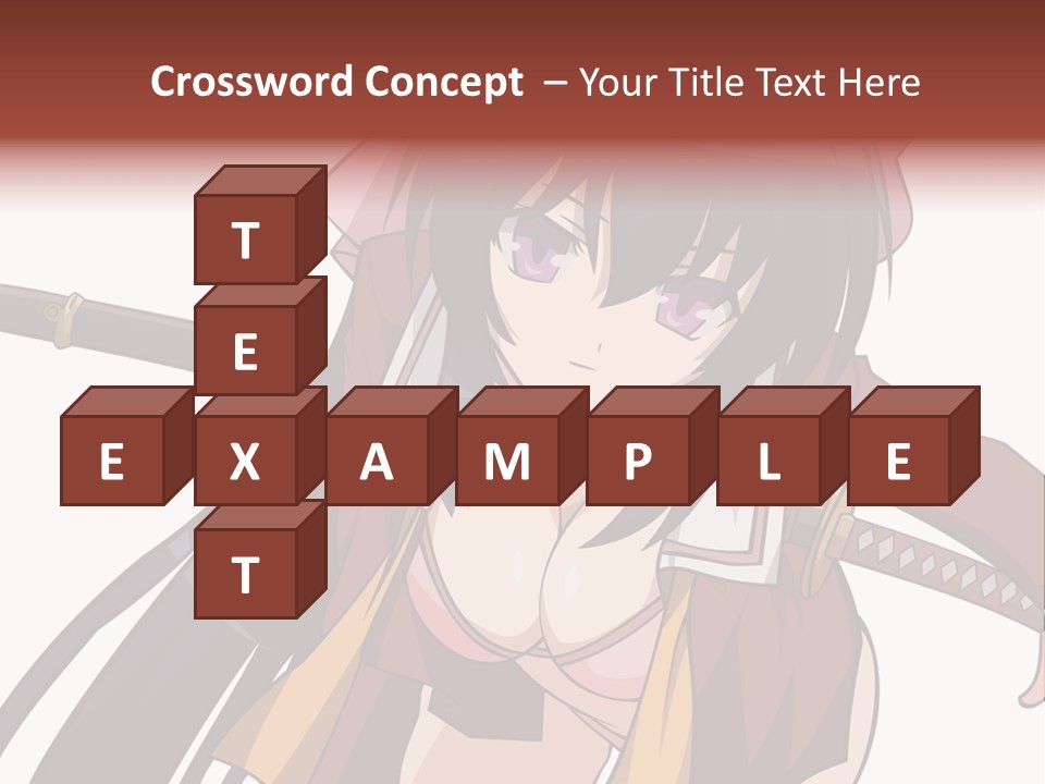 A Woman With A Sword In Her Hand PowerPoint Template