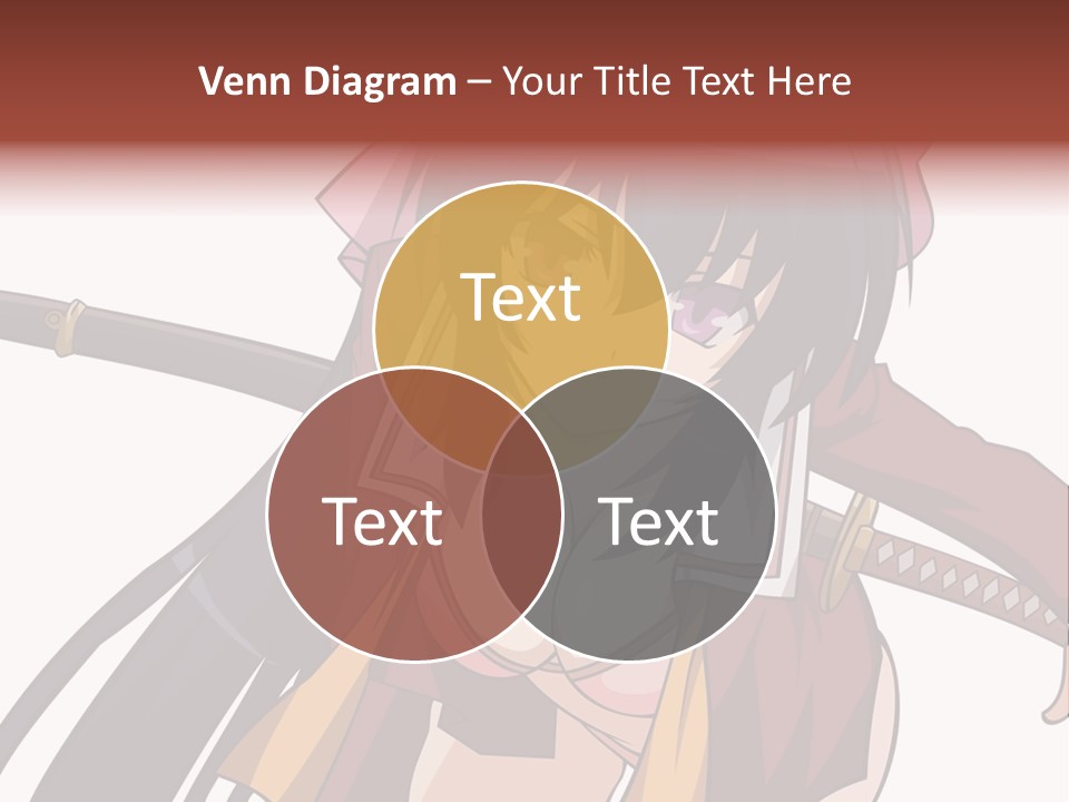 A Woman With A Sword In Her Hand PowerPoint Template