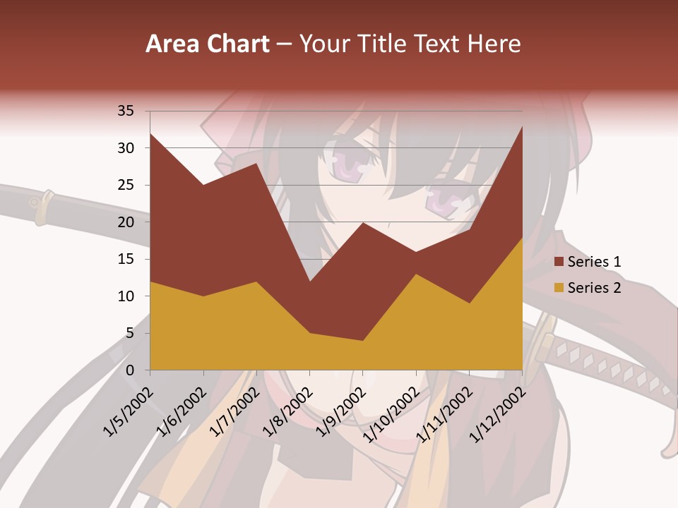 A Woman With A Sword In Her Hand PowerPoint Template