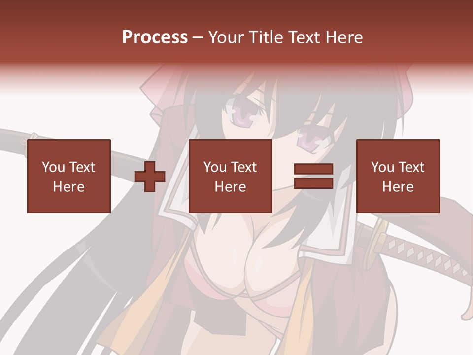 A Woman With A Sword In Her Hand PowerPoint Template