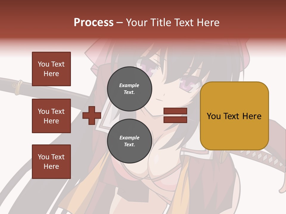 A Woman With A Sword In Her Hand PowerPoint Template