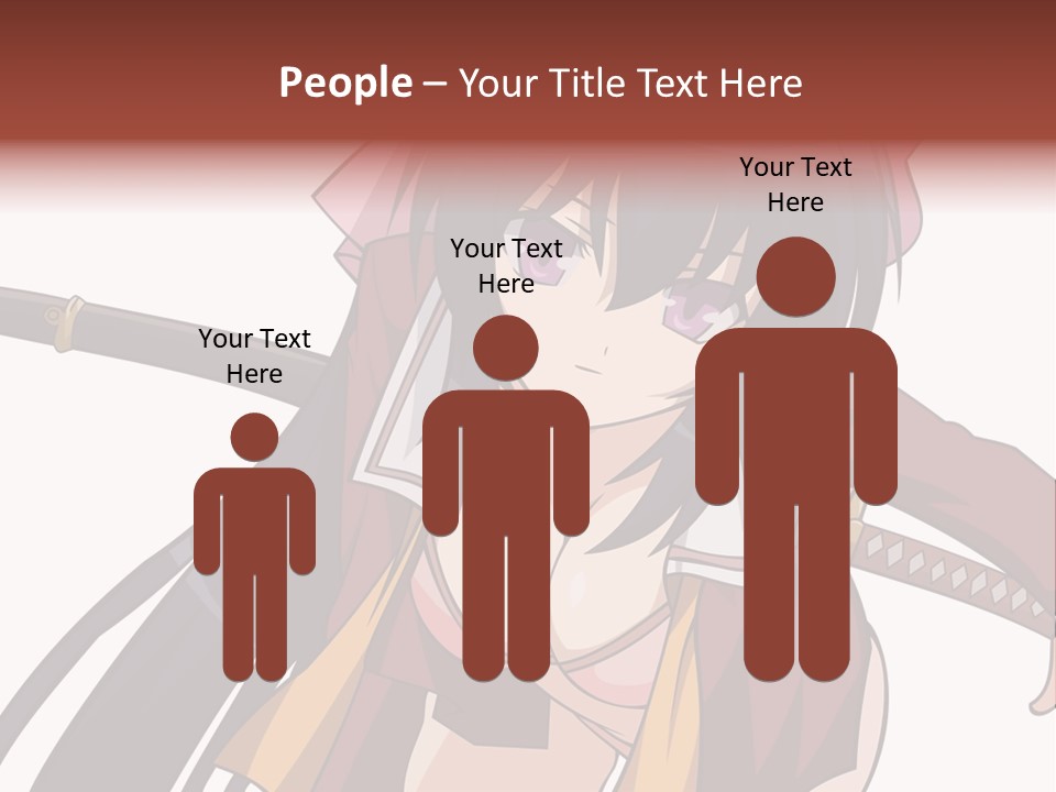 A Woman With A Sword In Her Hand PowerPoint Template