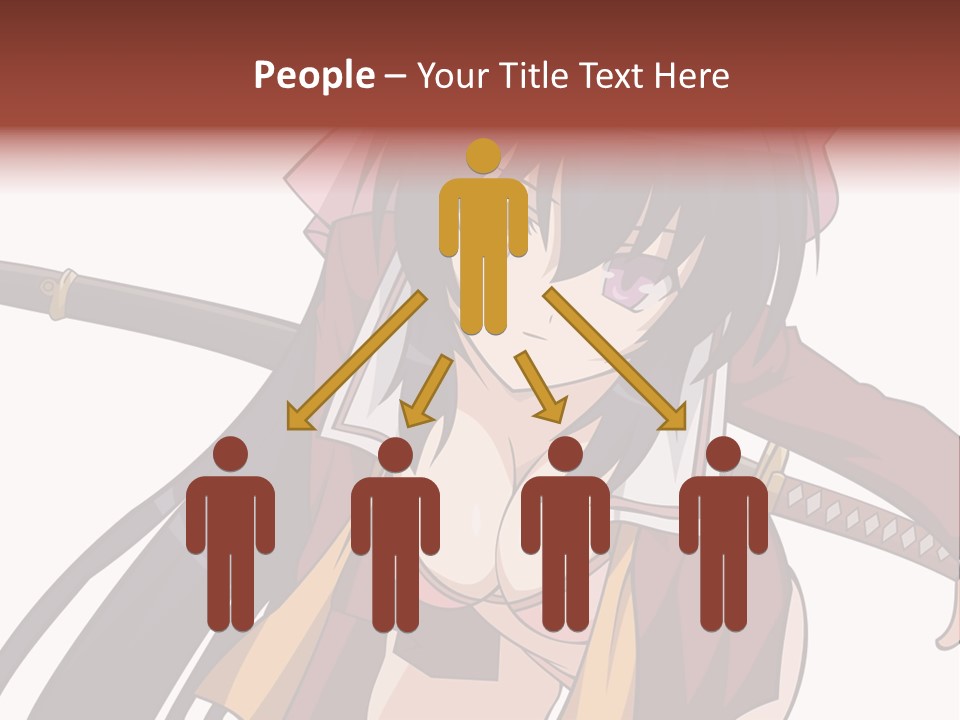 A Woman With A Sword In Her Hand PowerPoint Template