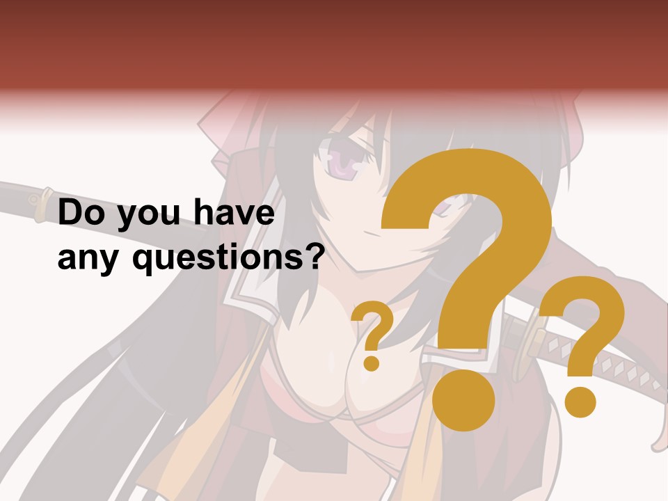 A Woman With A Sword In Her Hand PowerPoint Template