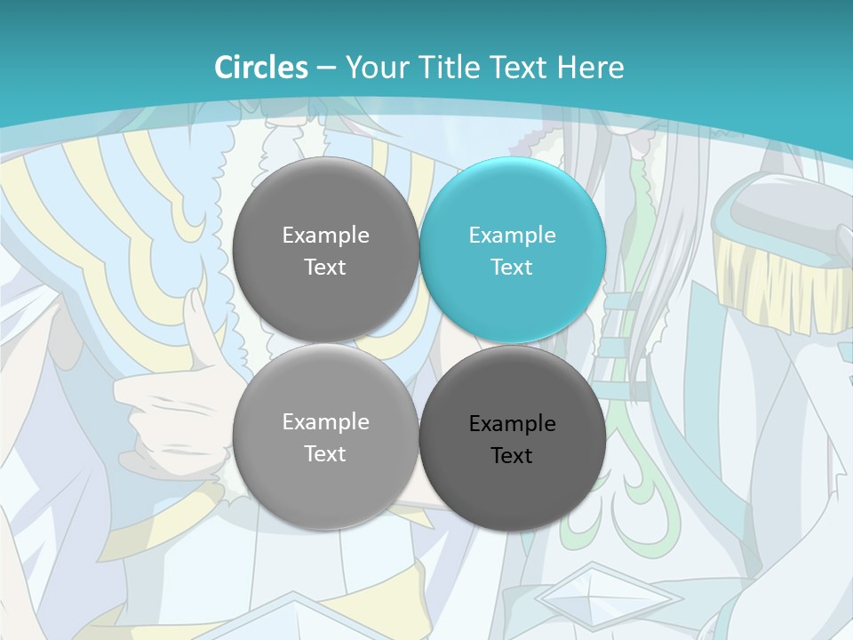 A Couple Of Anime Characters Standing Next To Each Other PowerPoint Template