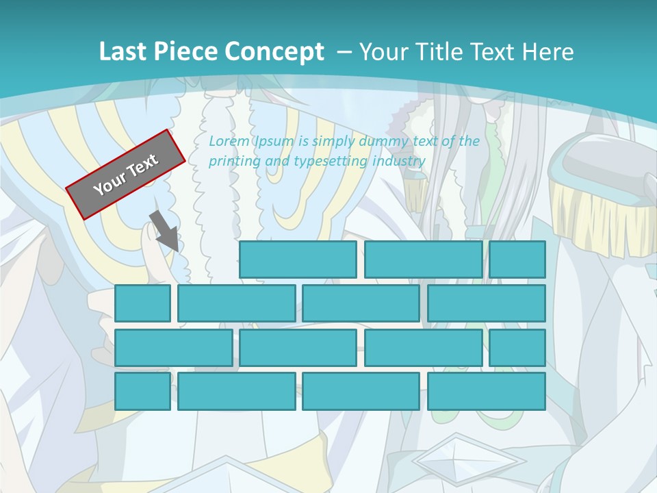 A Couple Of Anime Characters Standing Next To Each Other PowerPoint Template