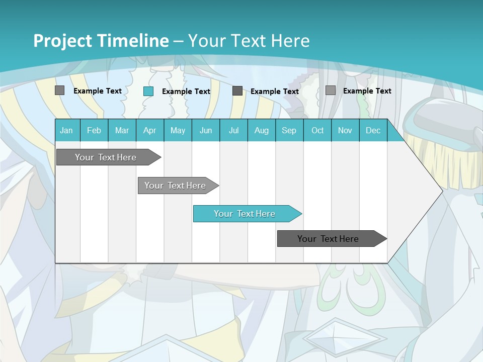 A Couple Of Anime Characters Standing Next To Each Other PowerPoint Template