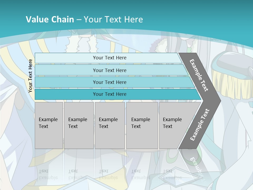 A Couple Of Anime Characters Standing Next To Each Other PowerPoint Template