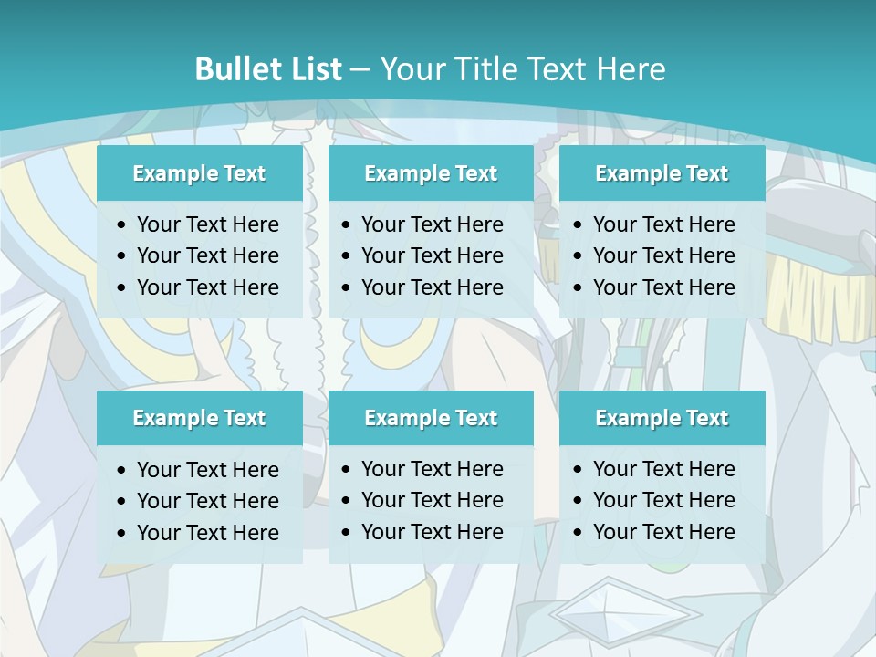 A Couple Of Anime Characters Standing Next To Each Other PowerPoint Template