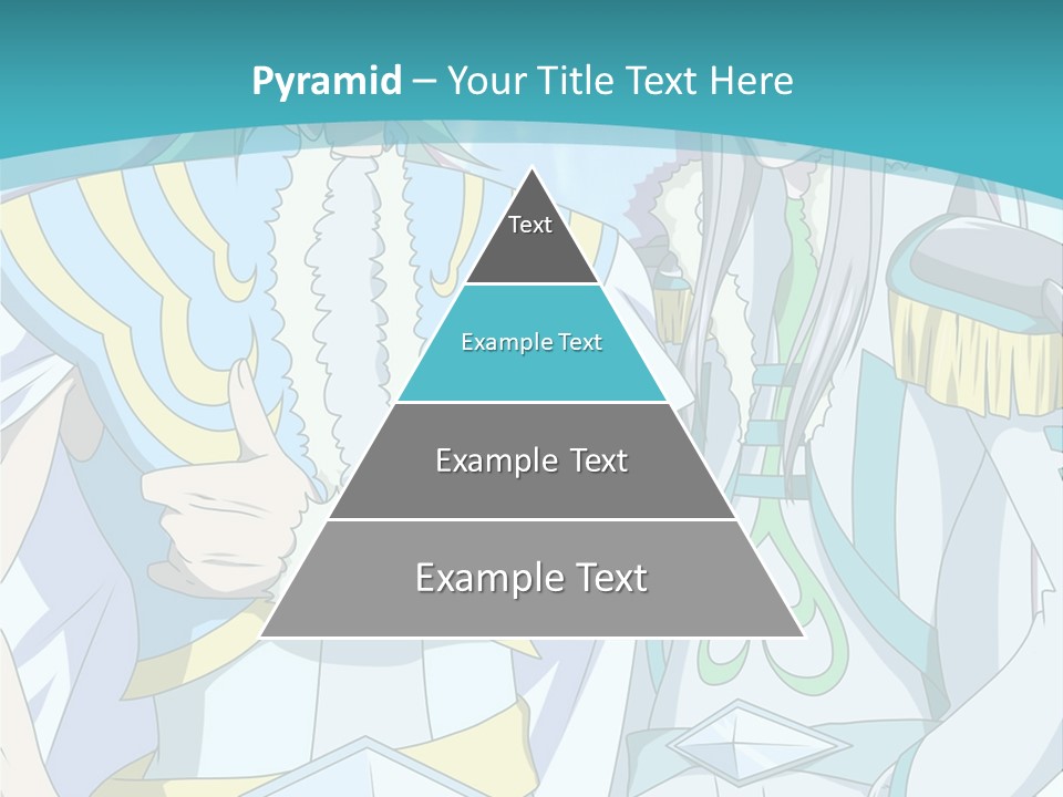 A Couple Of Anime Characters Standing Next To Each Other PowerPoint Template