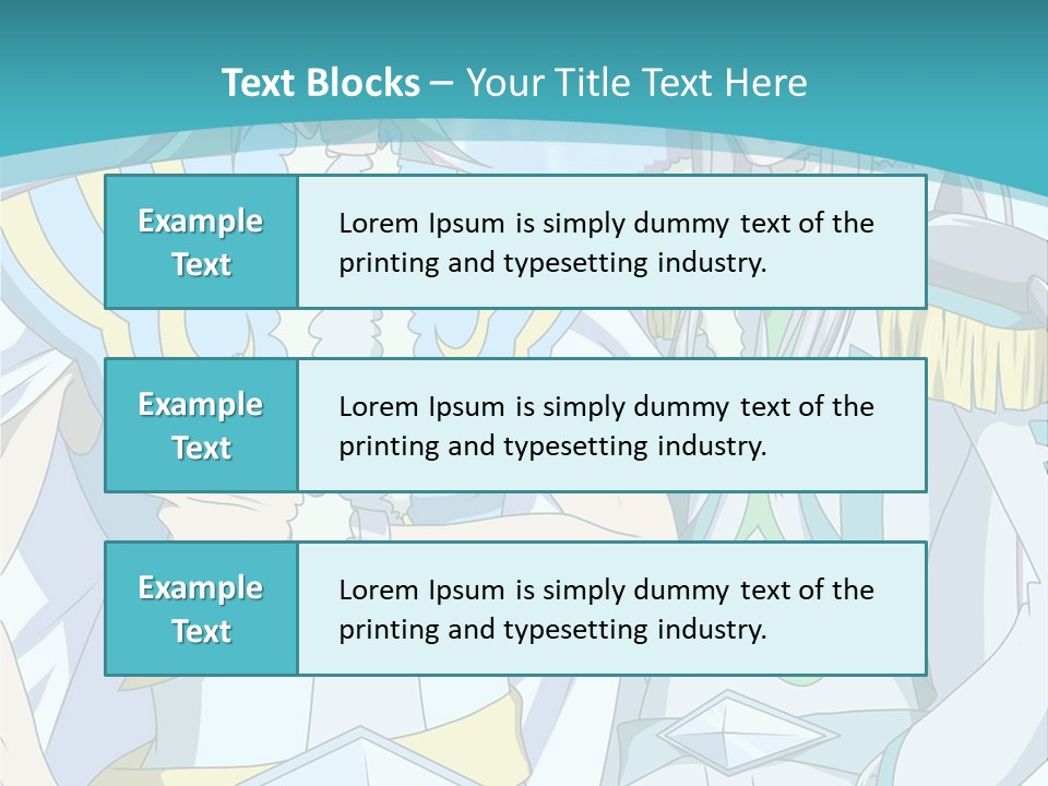 A Couple Of Anime Characters Standing Next To Each Other PowerPoint Template