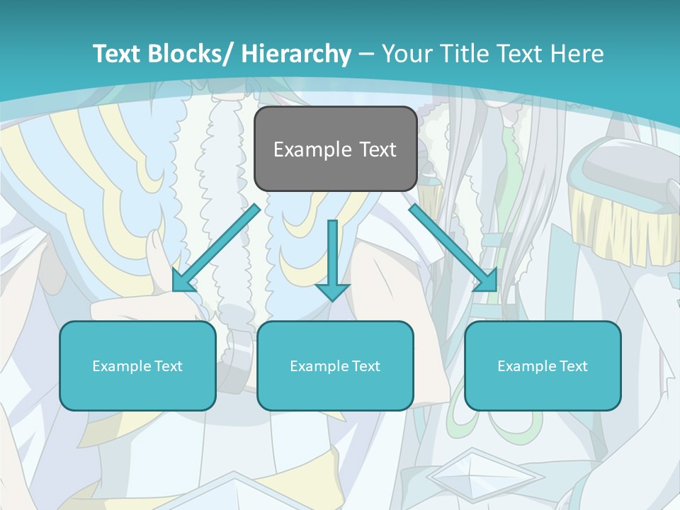 A Couple Of Anime Characters Standing Next To Each Other PowerPoint Template