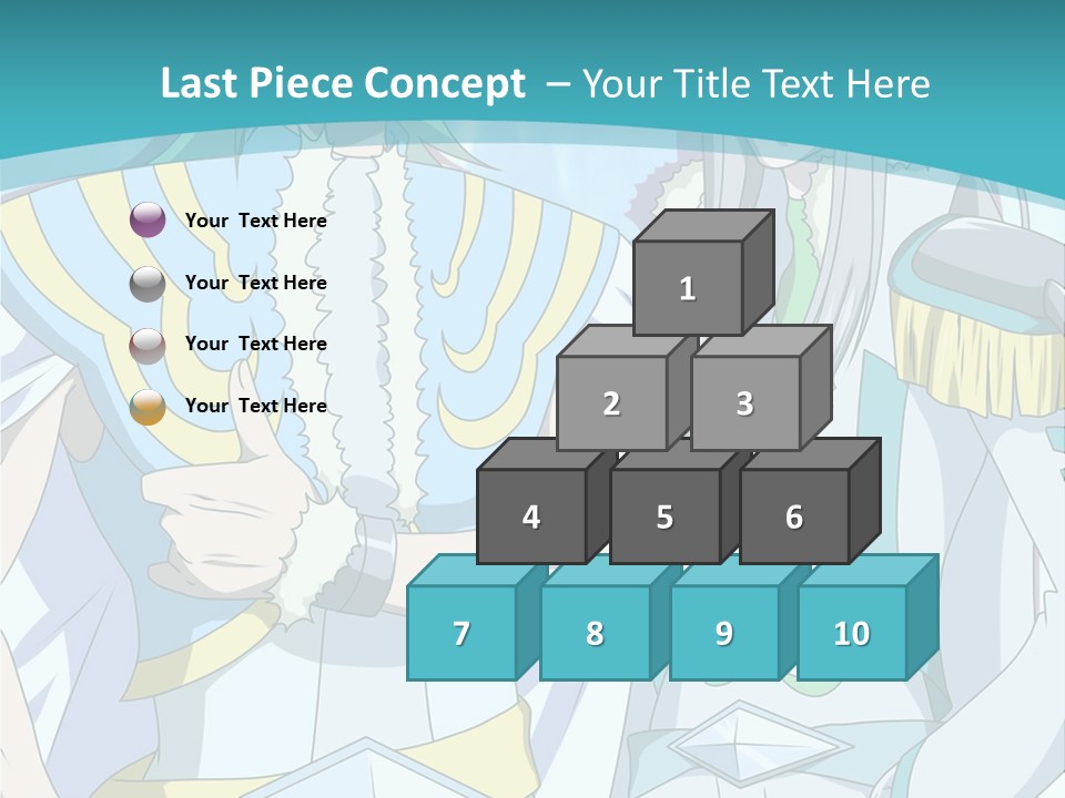 A Couple Of Anime Characters Standing Next To Each Other PowerPoint Template