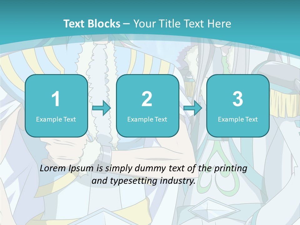 A Couple Of Anime Characters Standing Next To Each Other PowerPoint Template